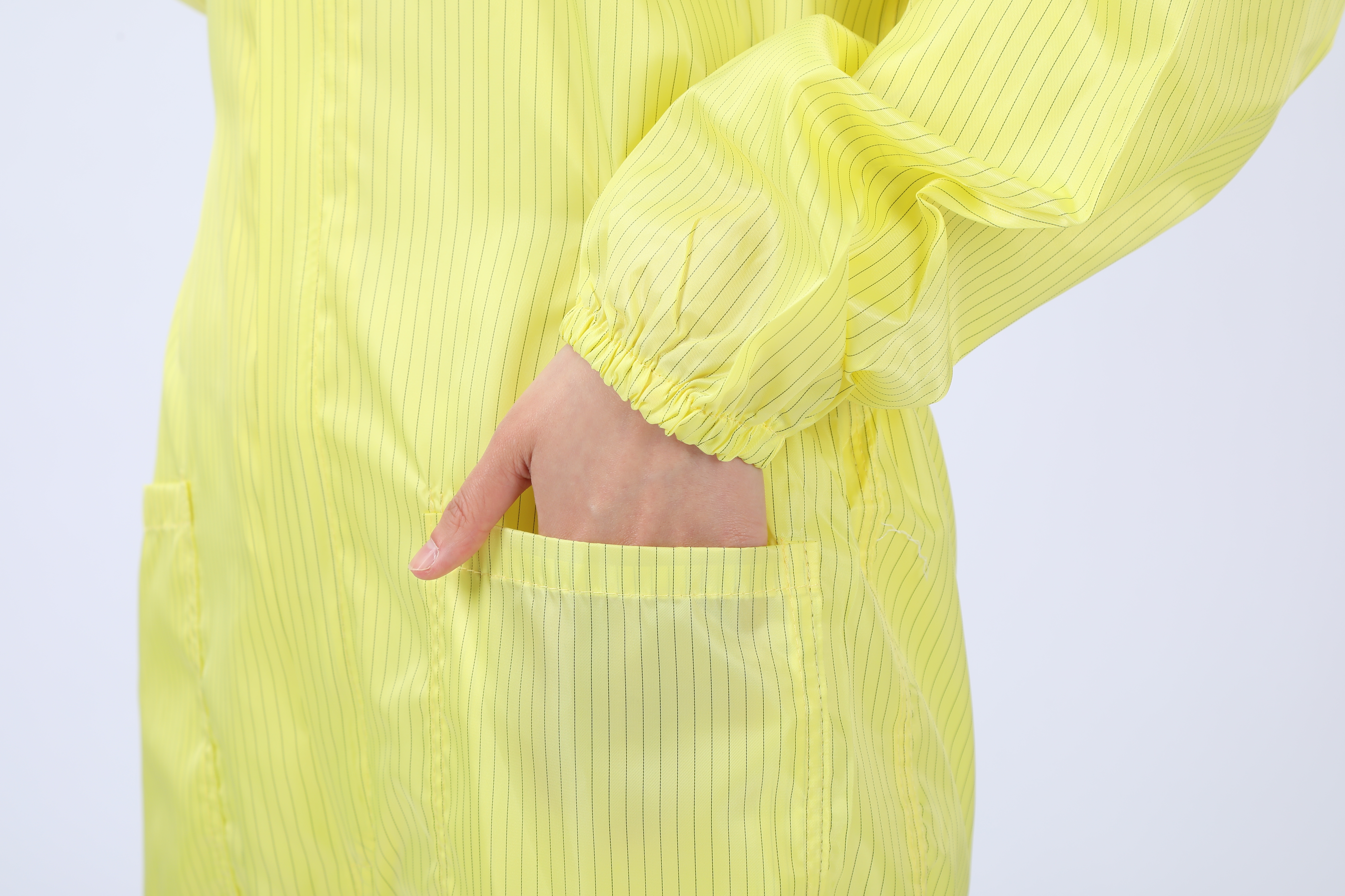 口袋三连体洁净服