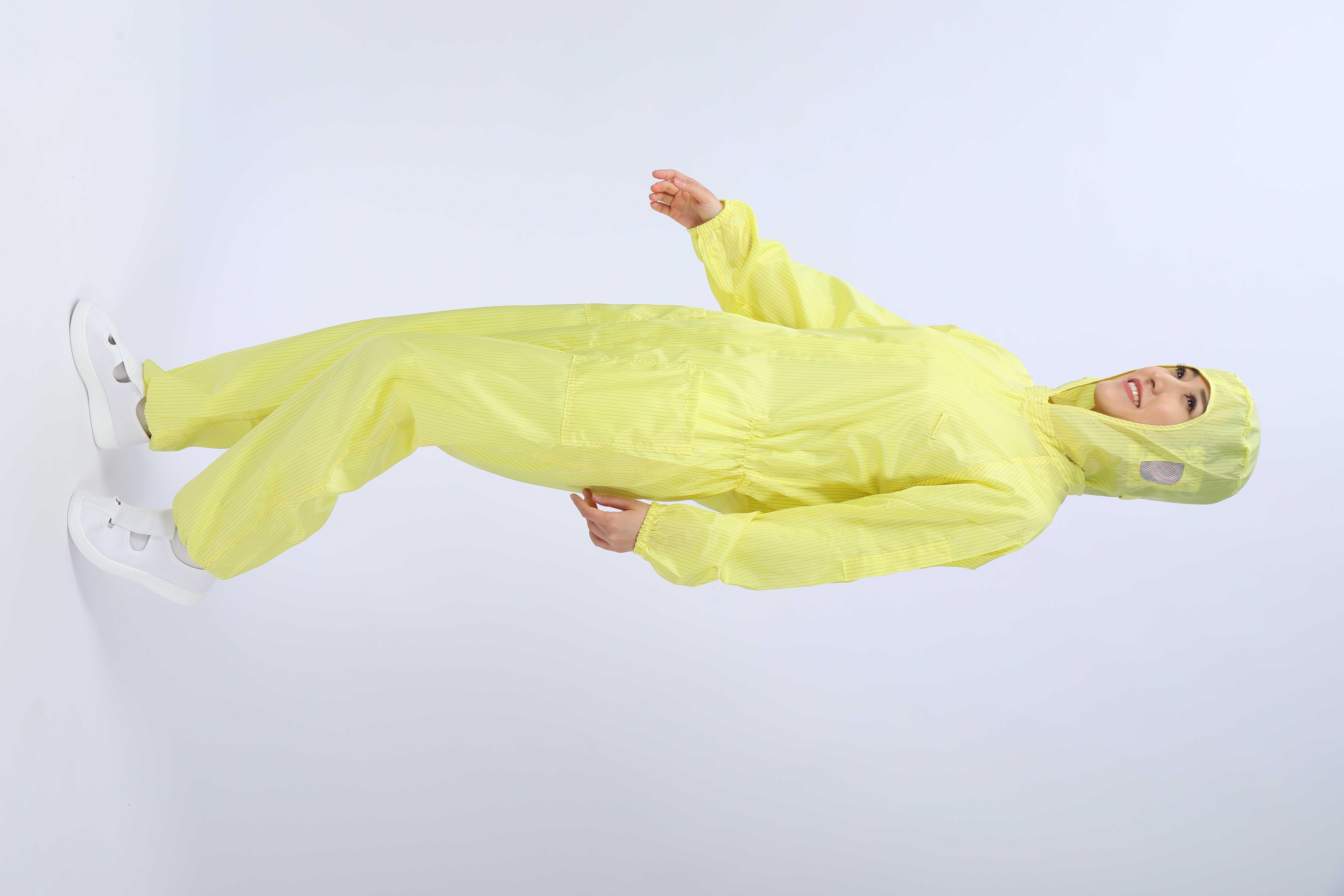 口袋三连体洁净服