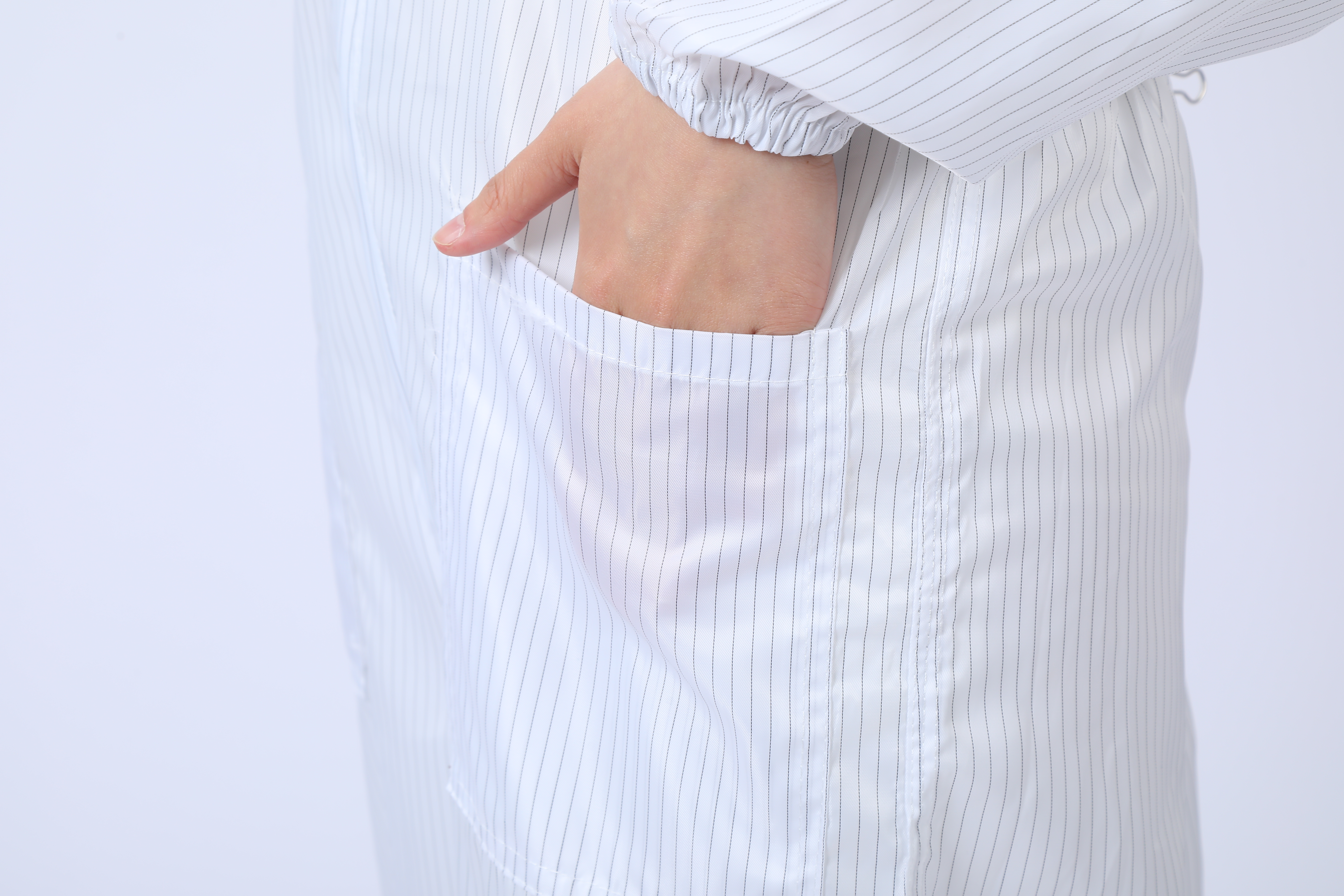 口袋三连体洁净服