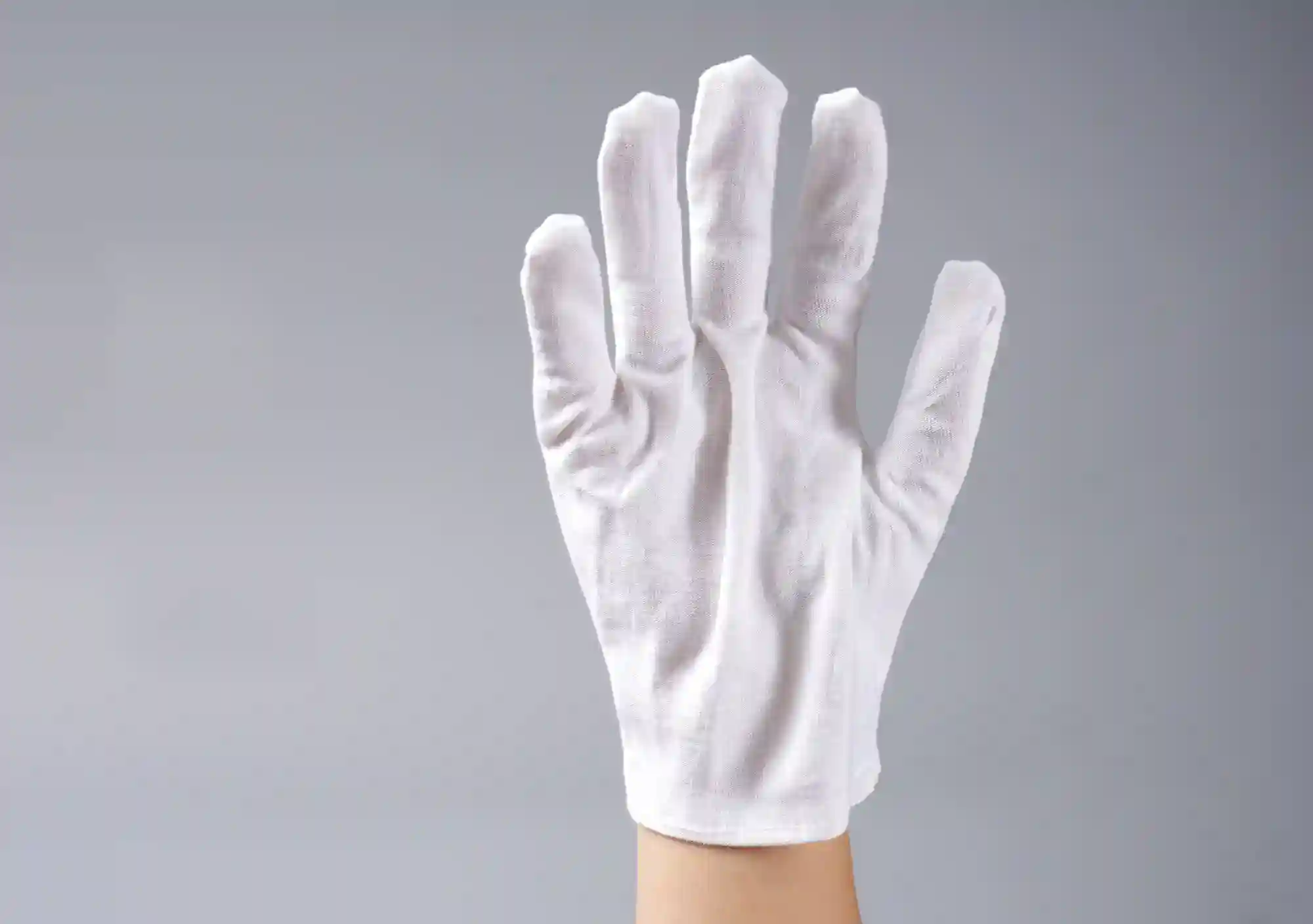 40g White Spun Cotton Gloves