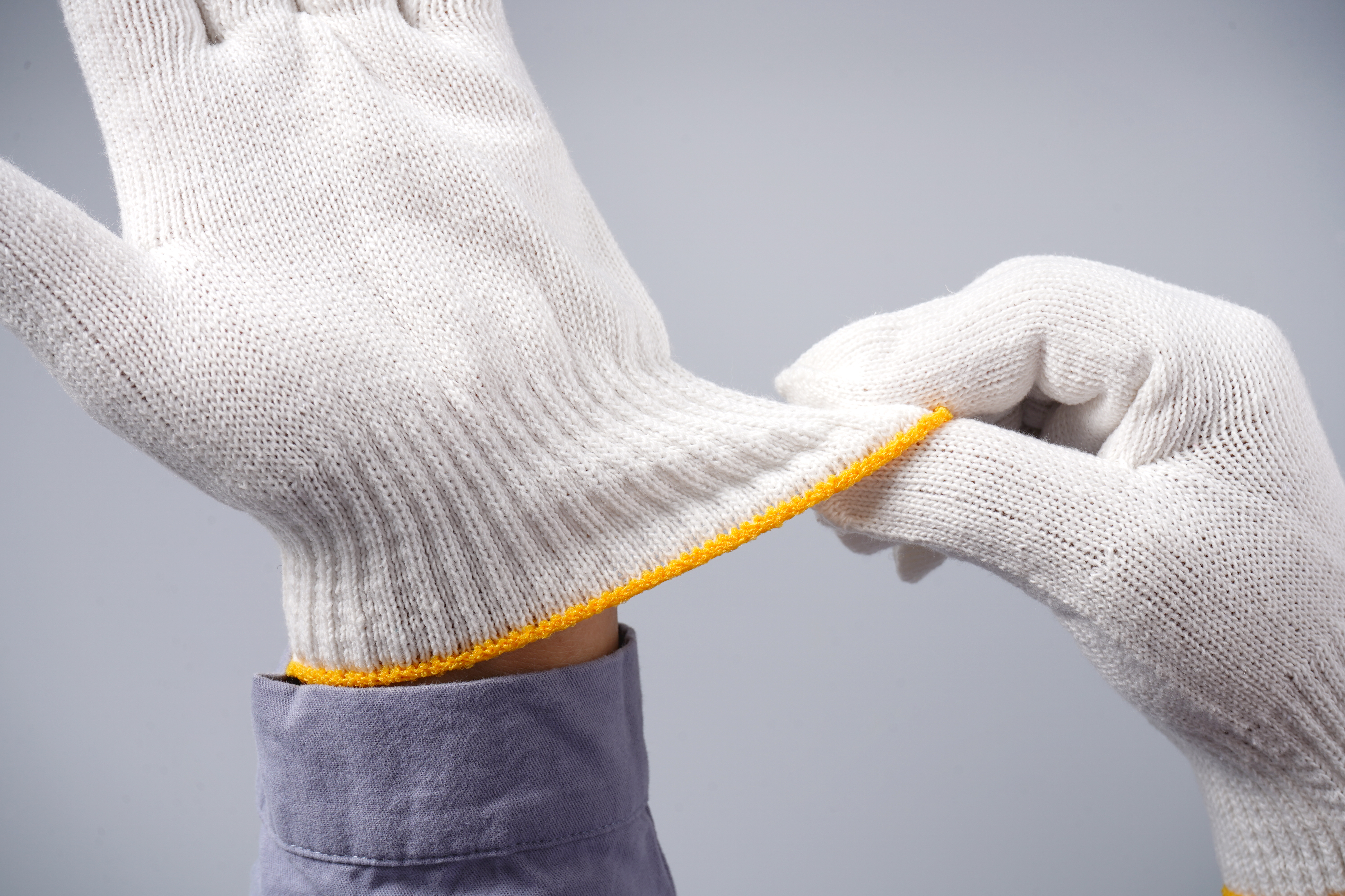 白灯罩棉劳保手套