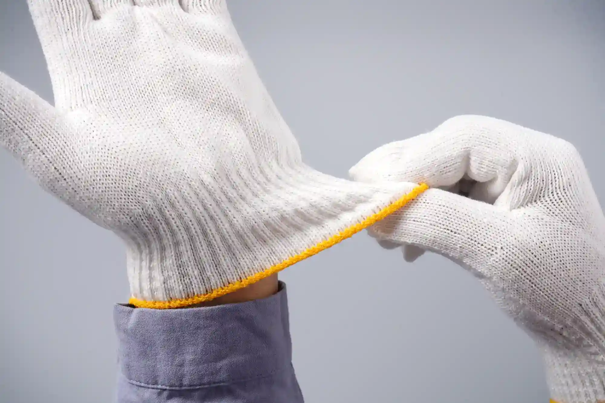 White Lampshade Cotton Work Gloves