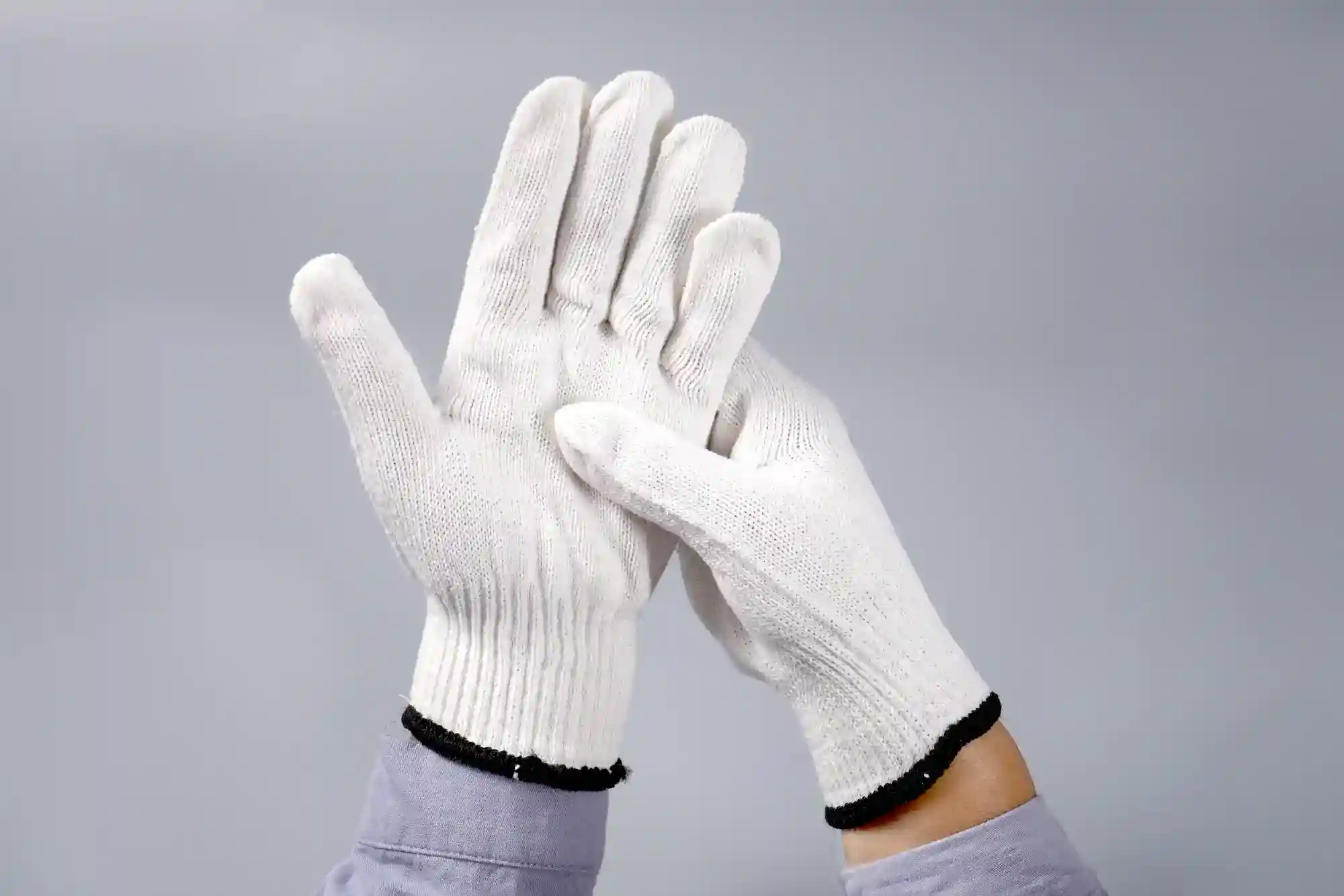 White Lampshade Cotton Work Gloves