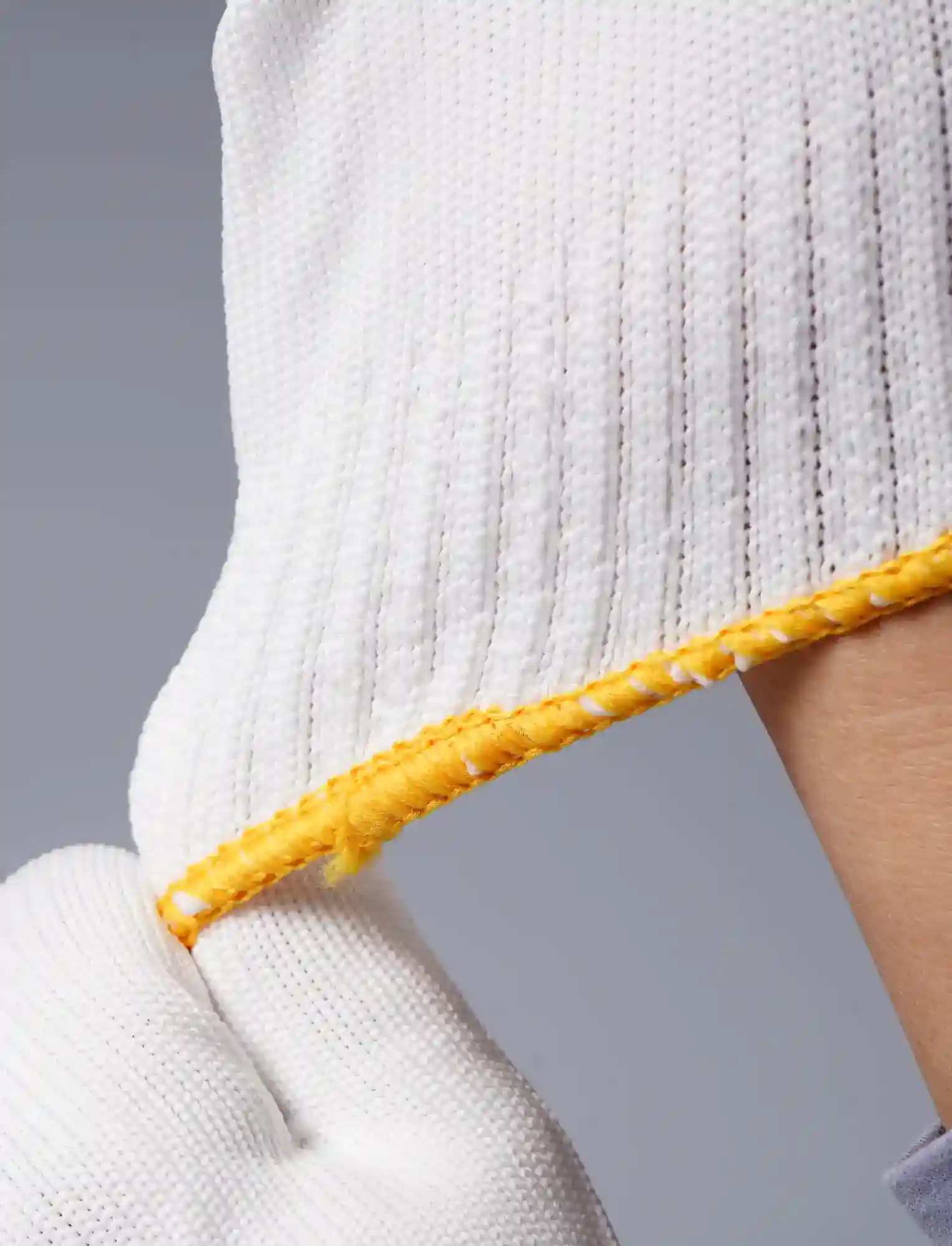 White Nylon Work Gloves