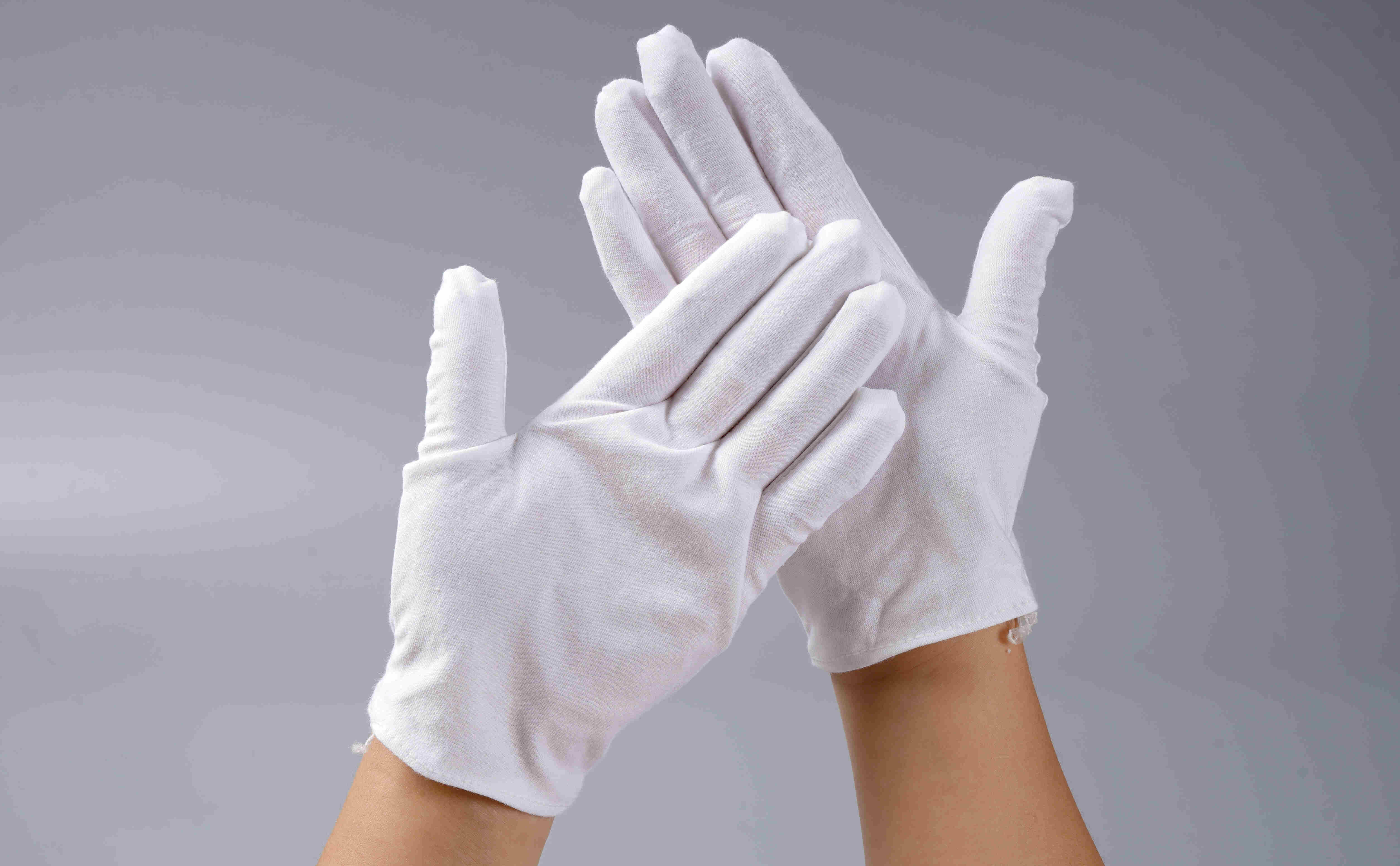 纯棉白手套