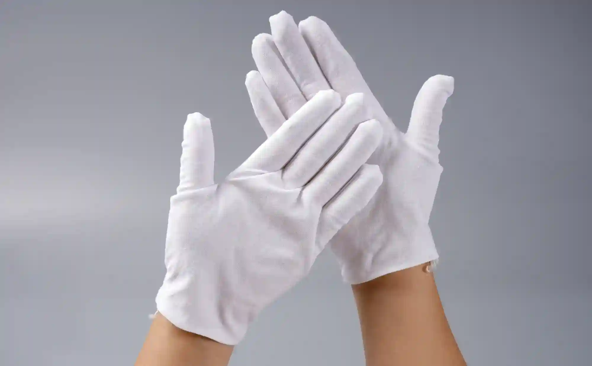 Pure Cotton White Gloves