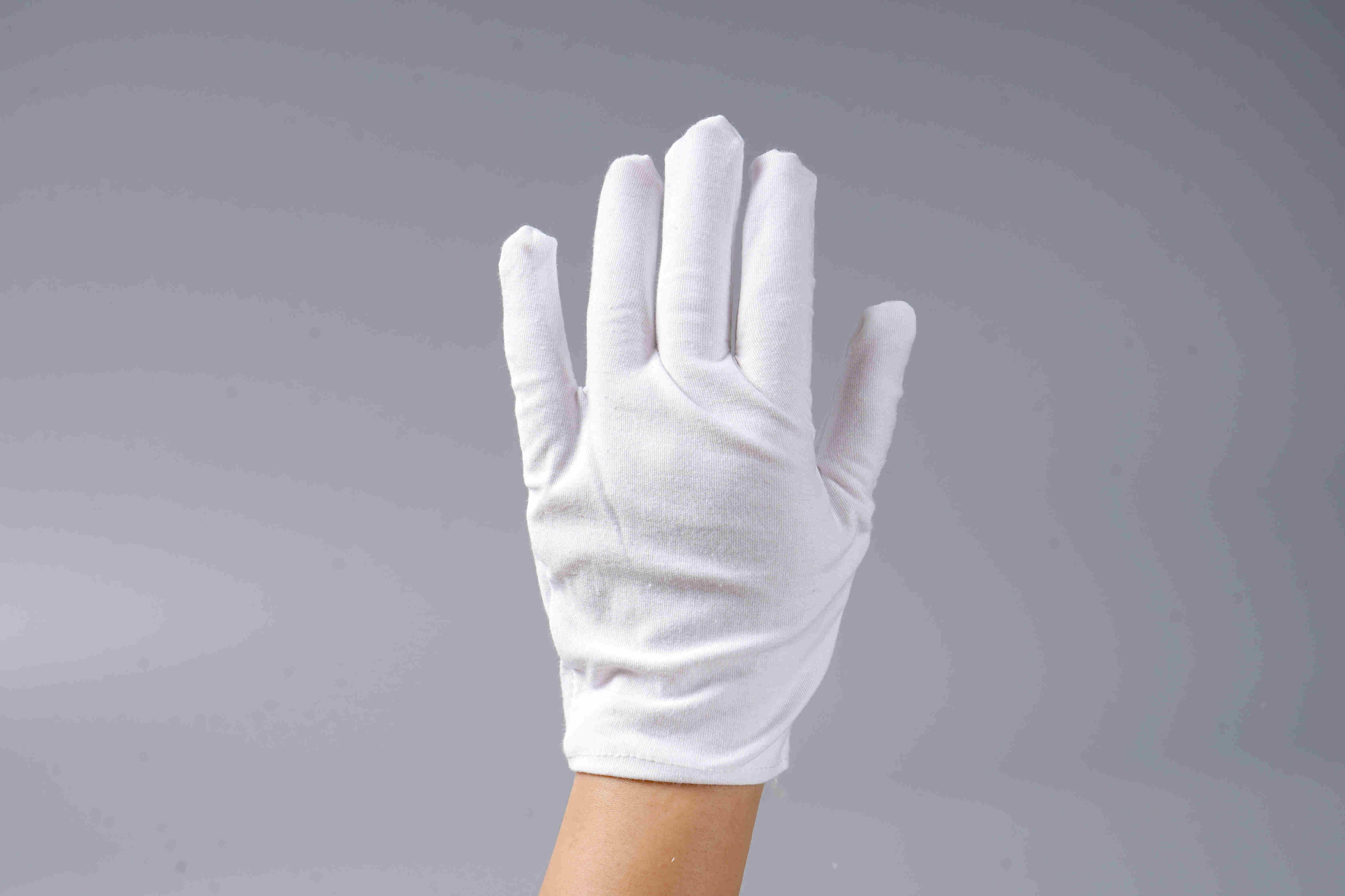 纯棉白手套
