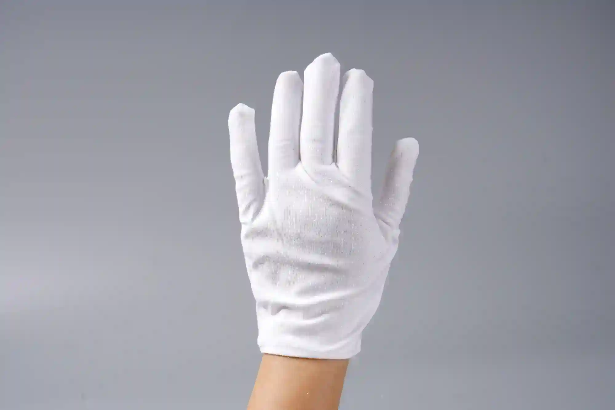 Pure Cotton White Gloves