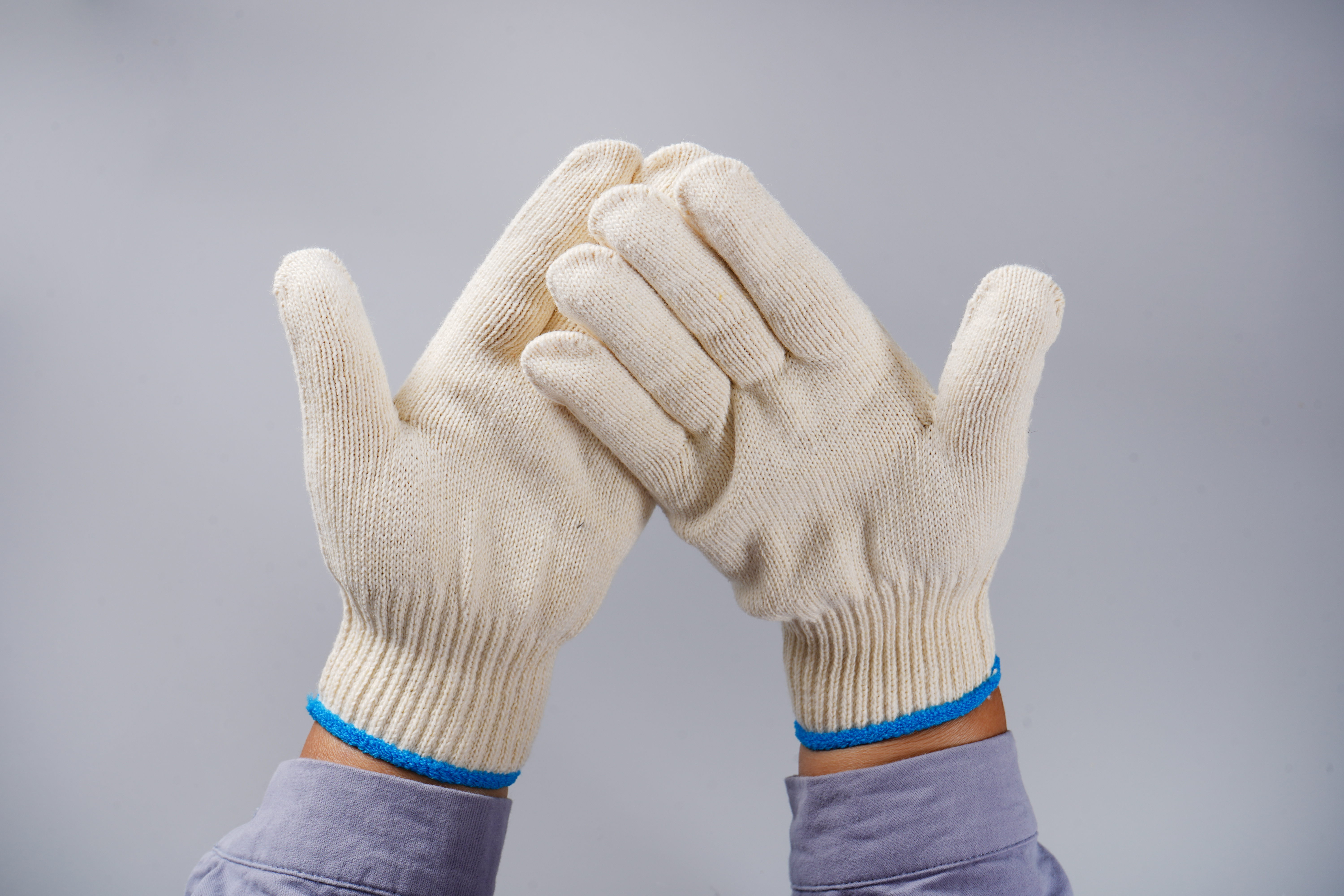 黄灯罩棉劳保手套