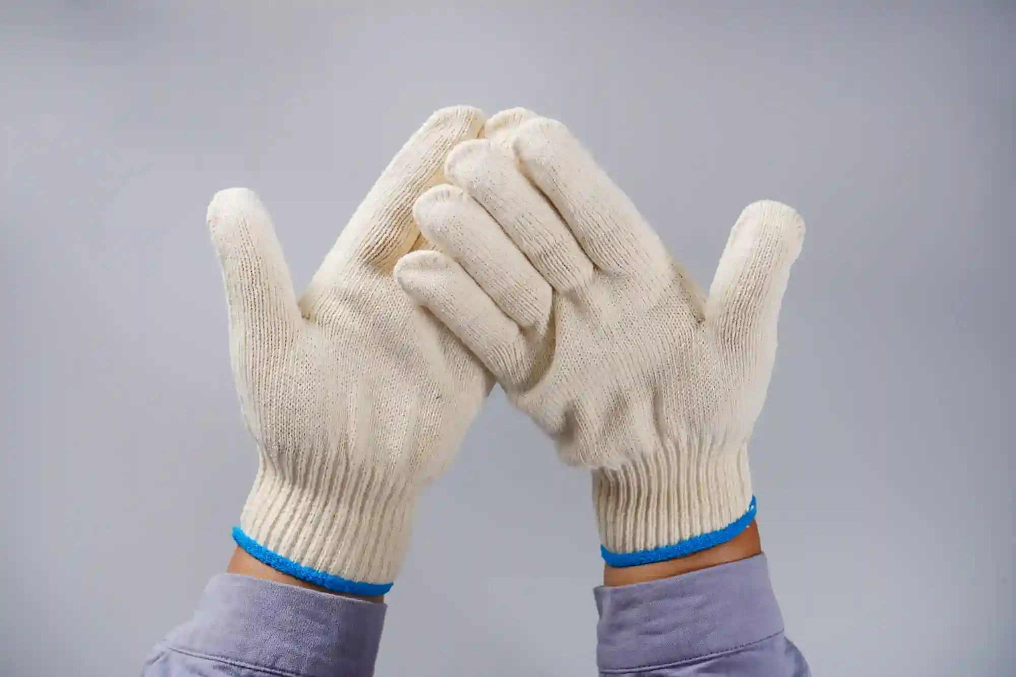 Yellow Lampshade Cotton Labor Gloves
