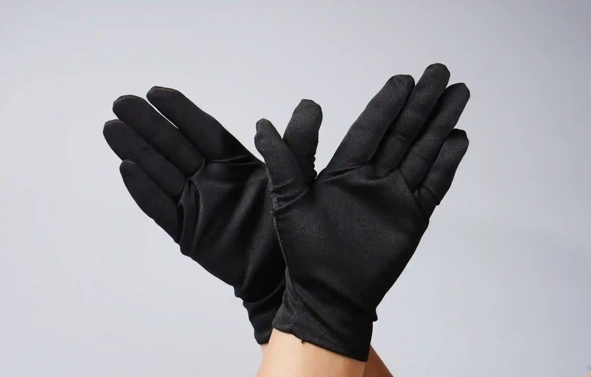 Black Clean Cloth Gloves